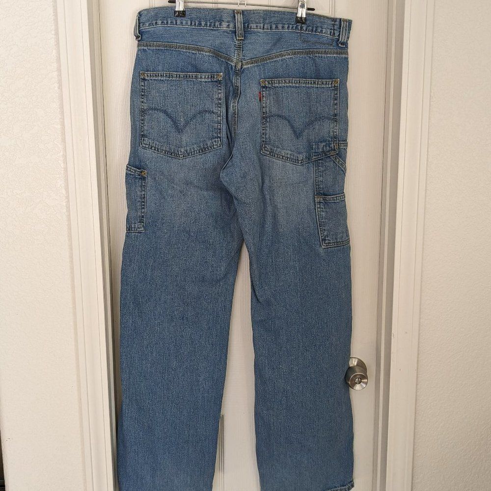2000's era Levi's Loose Straight Carpenter Jeans - 33x32 - Med Wash - Picture 2 of 16